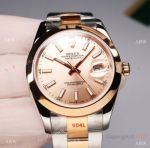 Swiss Quality Replica Rolex Datejust 41mm Citizen in Salmon Dial 2-Tone Rose Gold